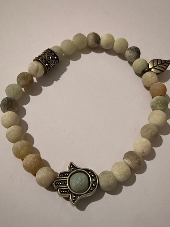 Bohemian Beaded Bracelet Set with Evil Eye and Hamsa Charms - Picture 6 of 7